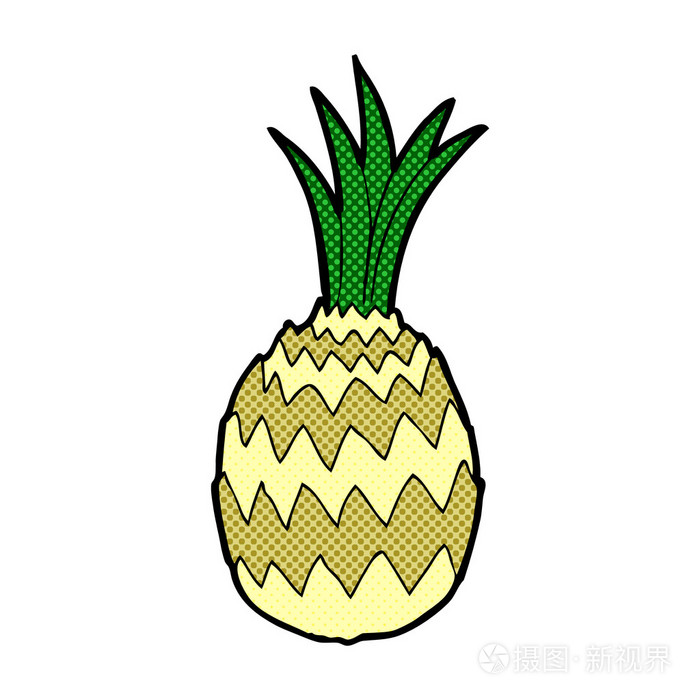 漫画卡通菠萝