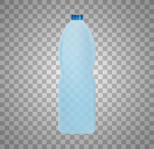 矢量图的塑料瓶水