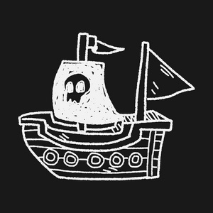 海盗船涂鸦