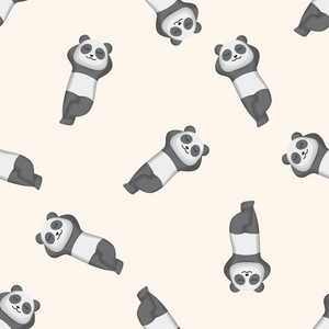 无缝模式动物熊猫卡通图片