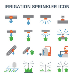 灌溉喷头图标