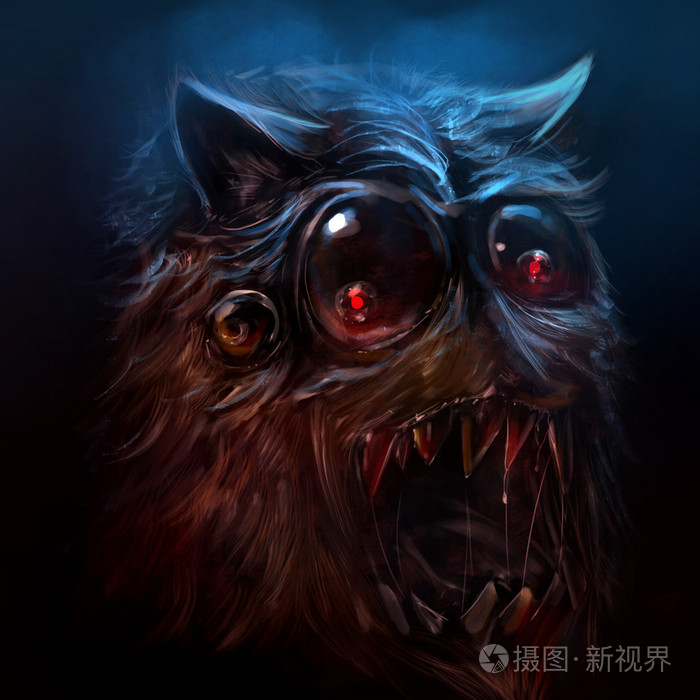 多毛怪物图