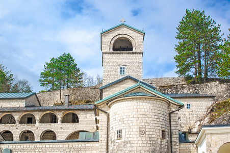 东正教修道院的圣母玛利亚出生在采蒂涅，Montenegr