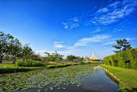 苏安皇太后 Rama 9 公共公园风景