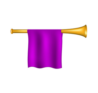 小号与紫色标志
