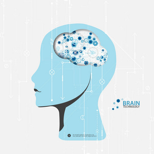 创造性大脑概念背景