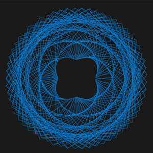 装饰设计的抽象 spirograph 元素