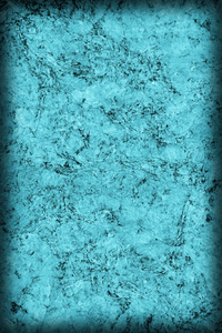 软木砖漂白和染色青色蓝色粗 Vignette Grunge 纹理