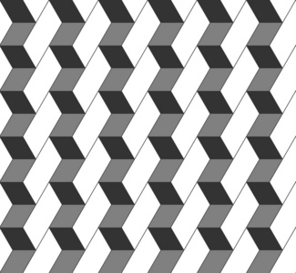 无缝的几何图案在欧普艺术设计。矢量图