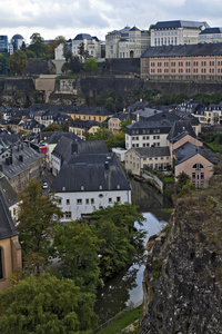 城市卢森堡的视图