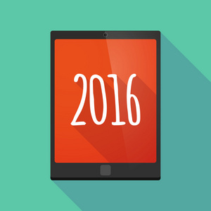 Tablet pc 图标以 2016年号