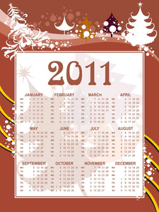 Vector 2011 medical calender