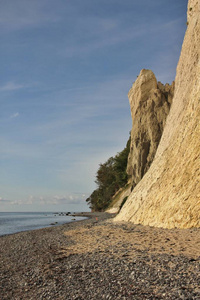 岩层在凯 Klint，丹麦