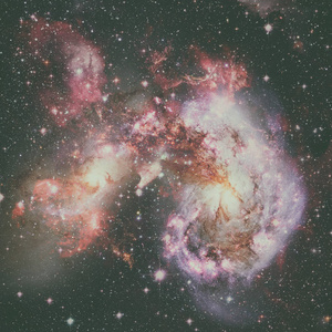 星系和星云。抽象空间背景