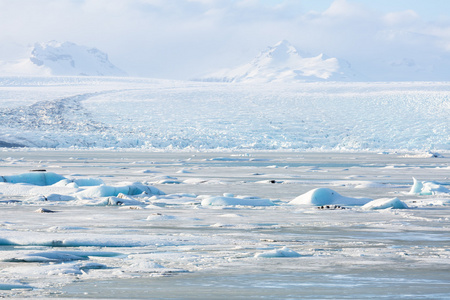 瓦特纳冰原冰川在冰岛
