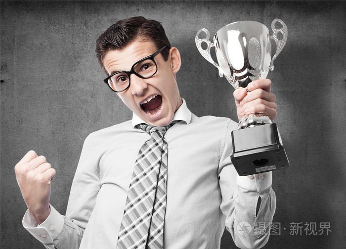 优胜者杯的商人