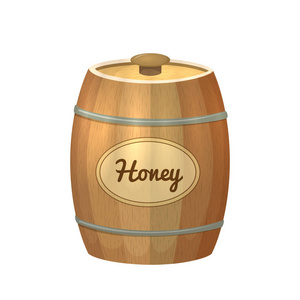 桶的蜂蜜图