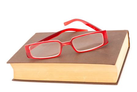 戴着眼镜的书