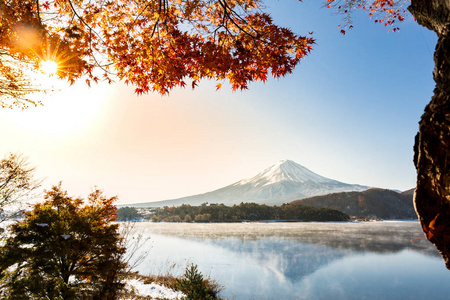 山富士在秋天