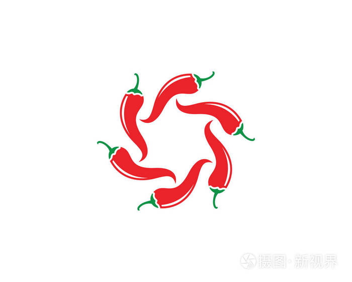 辣椒logo 模板矢量图标插画设计