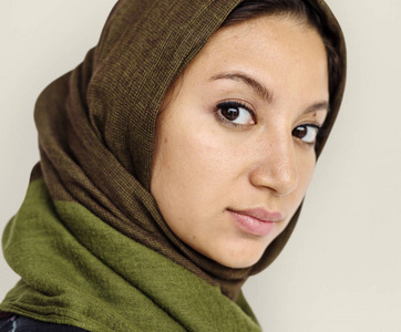 在 hidjab 中的中东女子
