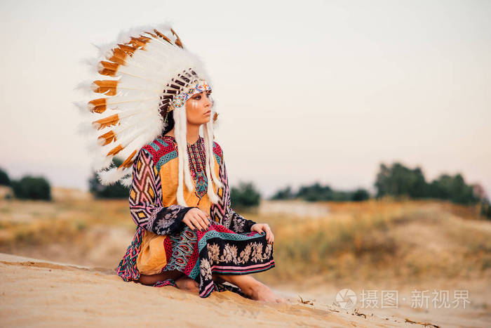美国印第安女人