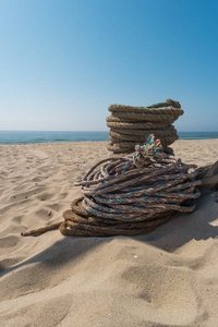 手工拖网捕鱼用的绳索。Arte Xa 钢丝绳