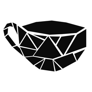 孤立的咖啡杯子徽标