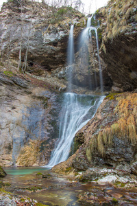 bohinj 山谷瀑布