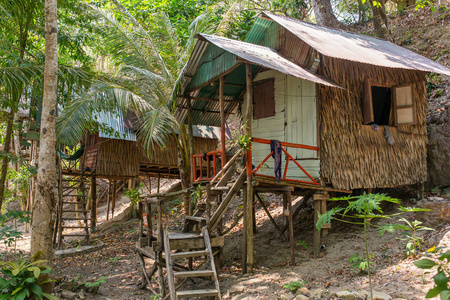 在泰国象岛岛上的小屋