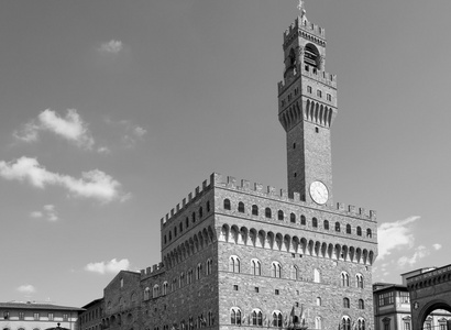 托斯卡纳佛罗伦萨Signoria广场的Vecchio宫