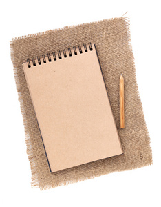 棕色的纸记事本