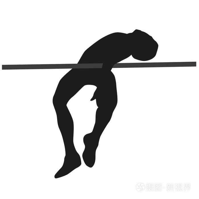 跳高剪影