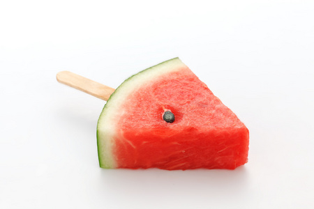 西瓜冰棒美味新鲜的夏季水果甜点