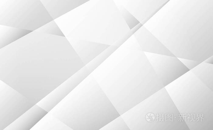 抽象软透明灰色几何的形状,在白色的背景下,矢量图