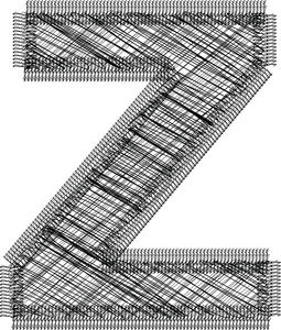 字体的插图字母 z