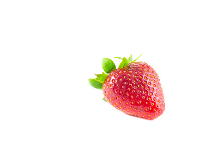 草莓隔离在白色的背景
