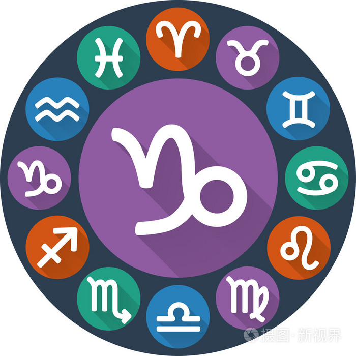 黄道圈--摩羯座.占星学平图标