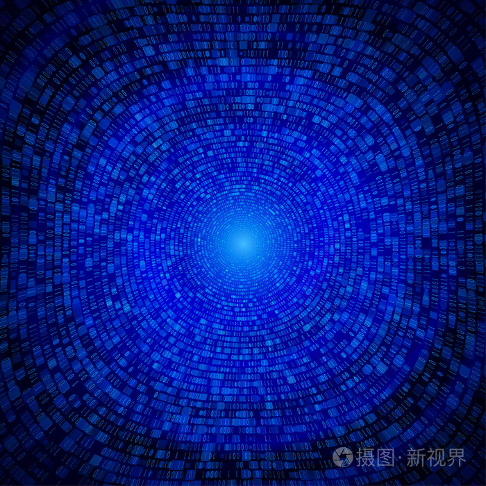 二进制代码背景隧道数字通信数据
