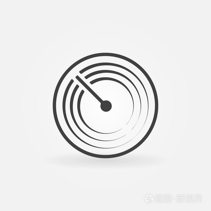 雷达矢量简单图标