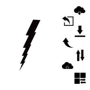 雷螺栓图标