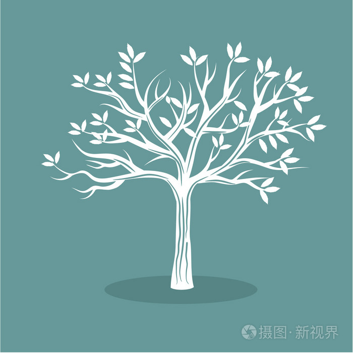 白树背景