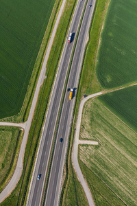 鸟瞰的公路