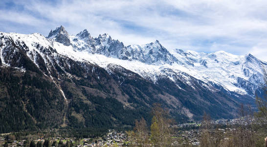 全景视图的法国阿尔卑斯山