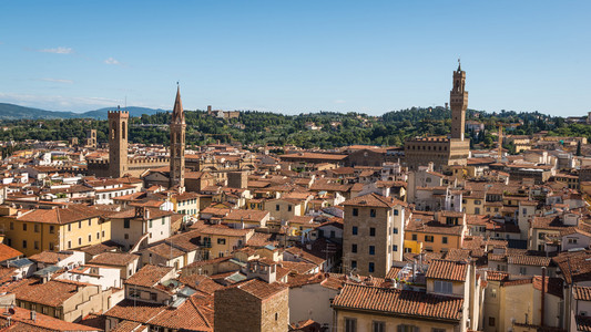 历史文化名镇佛罗伦萨的鸟瞰图