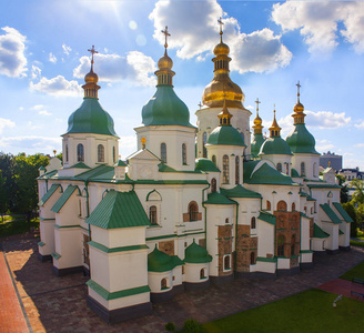 圣索非亚大教堂在基辅，乌克兰