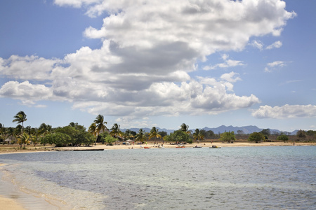 兰乔露娜的海滩。 加勒比海。 大西洋