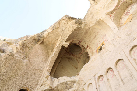 在卡帕多细亚，土耳其的古代洞穴教堂
