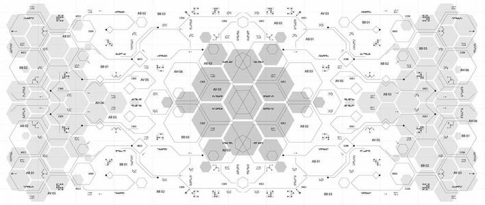 背景与未来的用户界面。设计概念与 Hud 元素