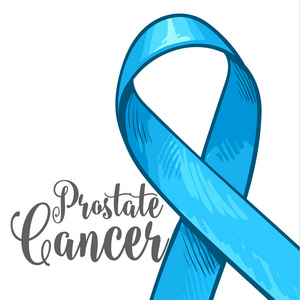 前列腺癌意识月横幅 海报 模板与蓝丝带
